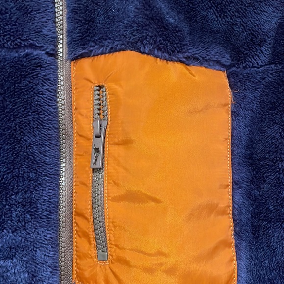 Tommy Bahama Fleece Zip Up Kids  Plush Fleece Hooded Jacket (Navy Large 10/12 - Picture 5 of 8